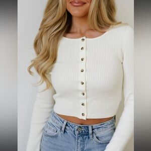 Nori Cardigan- Ivory